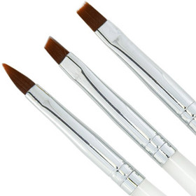 Pack 3x pinceles Gel - Transparente