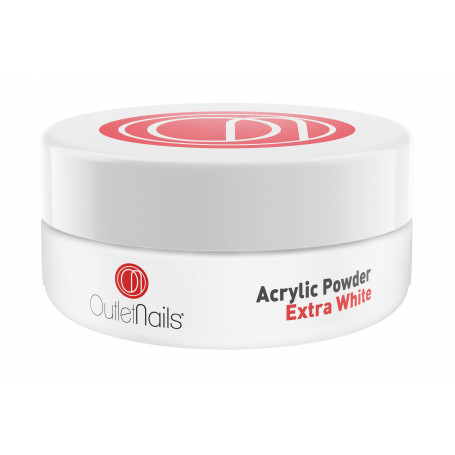 Pó Acrilico French extra White 30g - Pó Acrílicos  - Outlet Nails