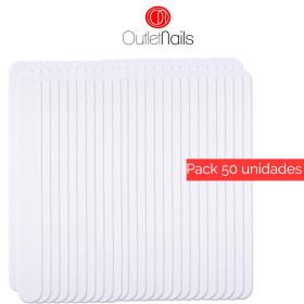 Professional Nail File White Straight 100/100 - Nail Filers and Buf...