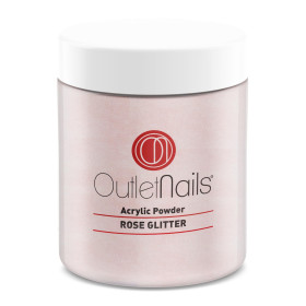 Pó acrílico com glitter rosa 690g
