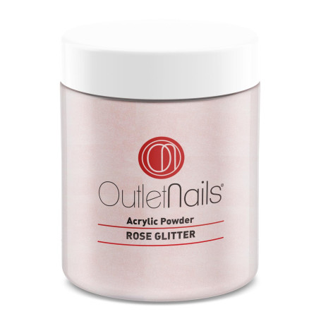 Pó acrílico com glitter rosa 690g