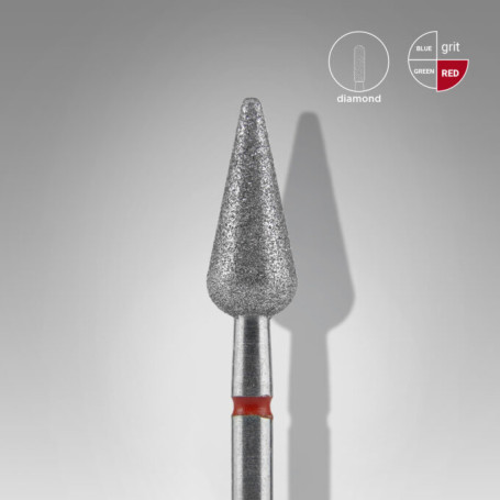 Broca de diamante Punta Pera - Roja 5mm/12mm