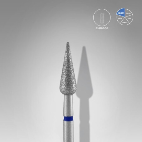 Broca de diamante Punta Pera - Azul - 4mm/12mm