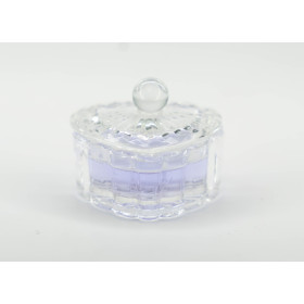 Dappen de cristal - con tapa Oval