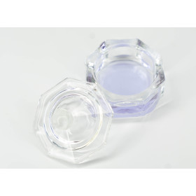 Dappen de cristal - con tapa Flor