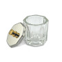 Dappen de cristal - con tapa metalica