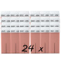 Pack 24 x Roll On Cera 100ml - Rosa