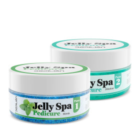 Pack Jelly Spa Pedicure - Paso 1: Menta 90g - Paso 2: 150g