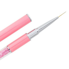 Pincel Nail Art Striper - Talla M - Rosa Diamante