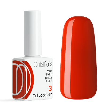 Vernis Semi-Permanent Nº 3 - Vernis Permanent Couleur  - Outlet Nails