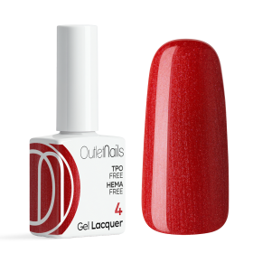 Vernis Semi-Permanent Nº 4 - Vernis Permanent Couleur  - Outlet Nails