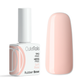 Rubber Base/Gummy Base Soft Rose 15ml - Base et Top  - Outlet Nails