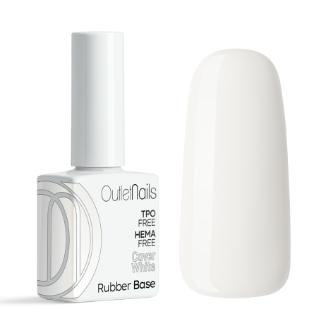 Rubber Base Cover - White - 15ml - Bases e brilhos  - Outlet Nails