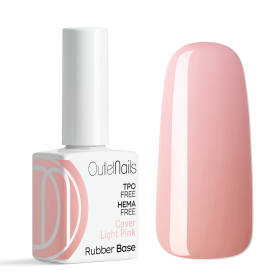 Rubber Base/Gummy Base Rose Intense 15ml - Base et Top  - Outlet Nails