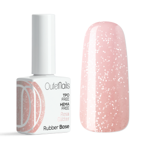 Rubber Base/Gummy Base Pink 15ml - Base et Top  - Outlet Nails