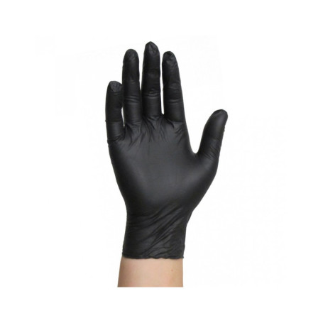 Guantes de Nitrilo Negro Caja 100 unidades Talla M