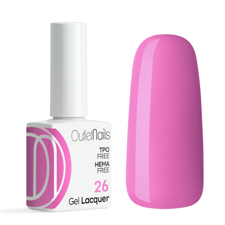 Verniz de Gel Nº 26 - Verniz de Gel Córes  - Outlet Nails
