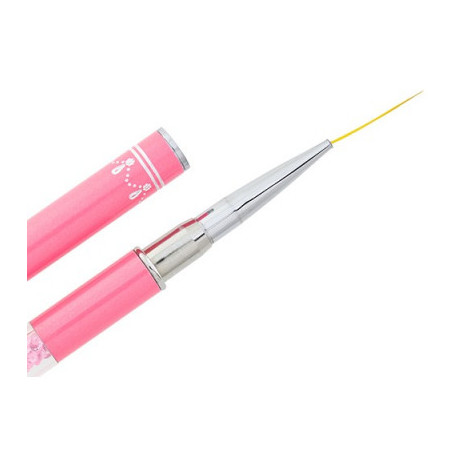 Pincel Nail Art Striper - Talla L -Rosa Diamante