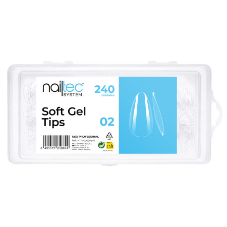 Soft Gel Tips Nº 02 240 uds