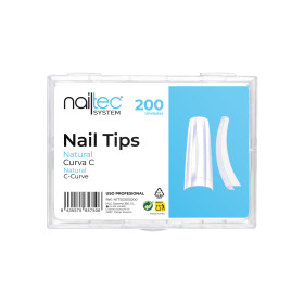 Nail Tips Natural Curva C 200 uds